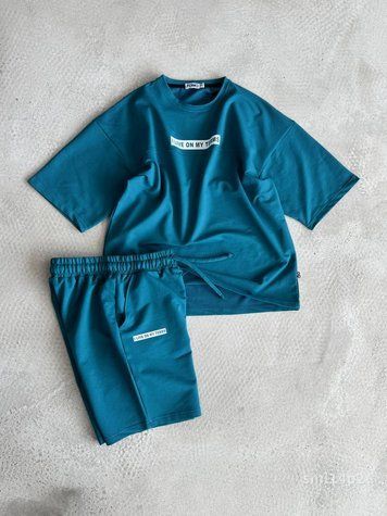 Костюм Футболка шорти чоловічий оверсайз SML sml14p2-xl фото