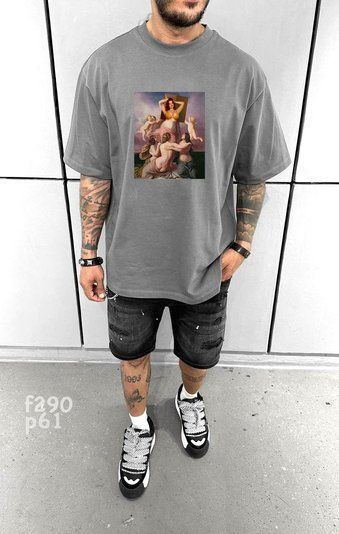Футболка з принтом _f290p61-XL фото