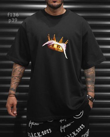 Футболка з принтом f136p39-XL фото