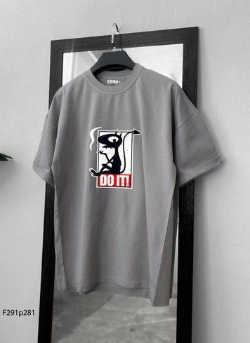 Футболка з принтом f291p281-XL фото