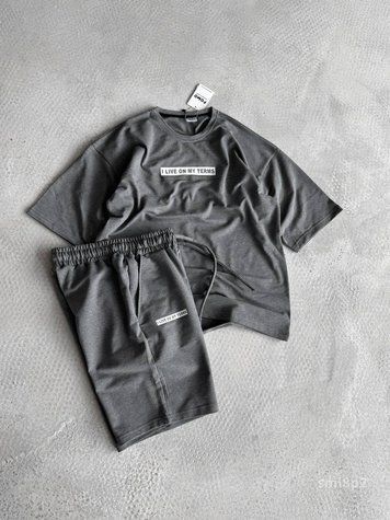Костюм Футболка шорти чоловічий оверсайз SML sml8p2-xl фото