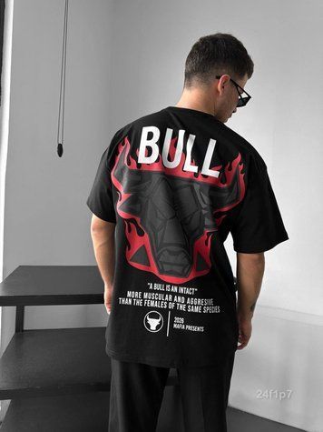 Футболка з принтом чоловіча оверсайз 24f1p7-XL фото