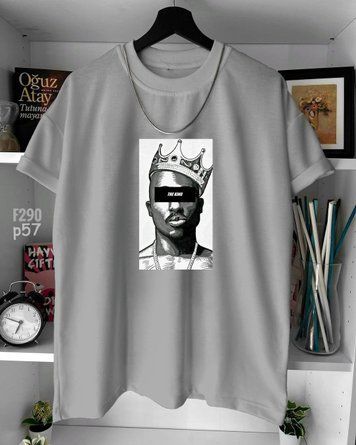 Футболка з принтом f290p57-XL фото