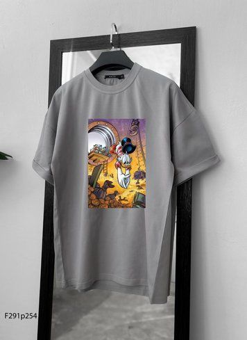 Футболка з принтом f291p254-XL фото