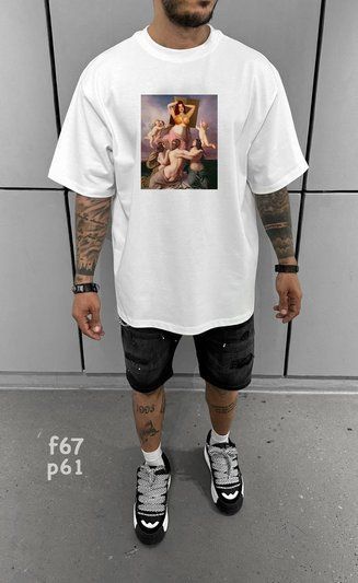 Футболка з принтом f67p61-XL фото