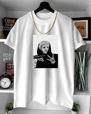 Футболка з принтом f250p49-XL фото