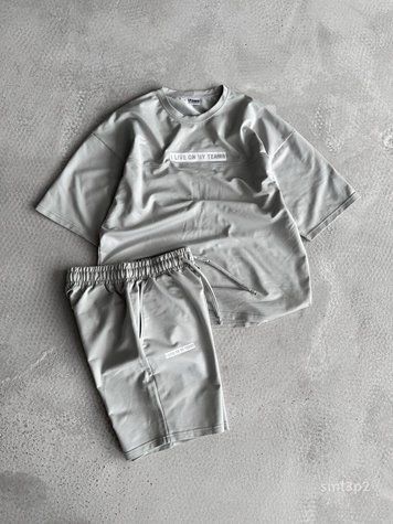 Костюм Футболка шорти чоловічий оверсайз SML sml3p2-xl фото