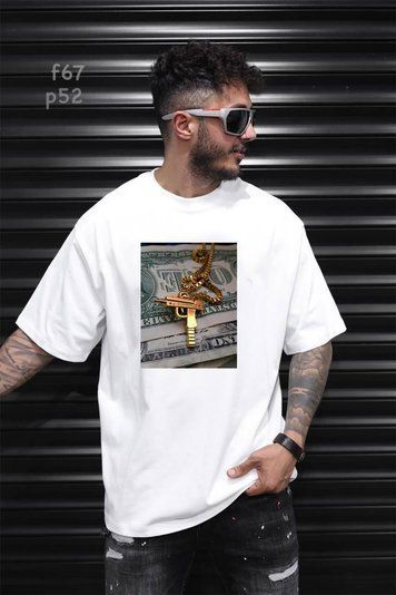 Футболка з принтом f67p52-XL фото