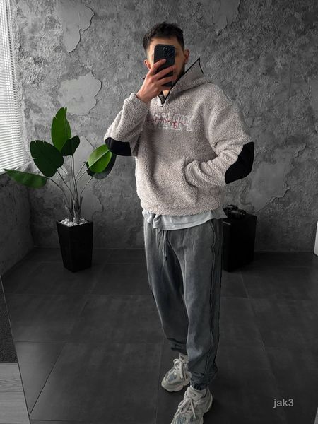 Плюшеве оверсайз Худі ESSENTIALS jak3-XL фото
