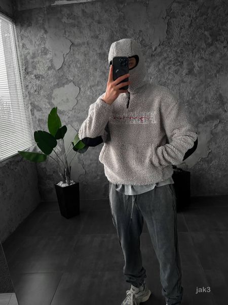 Плюшеве оверсайз Худі ESSENTIALS jak3-XL фото