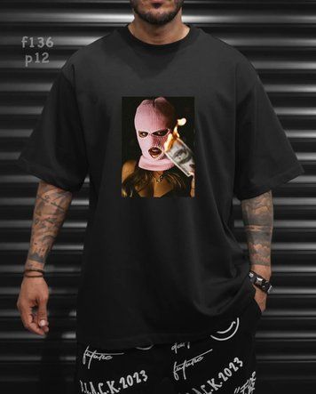 Футболка з принтом f136p12-XL фото