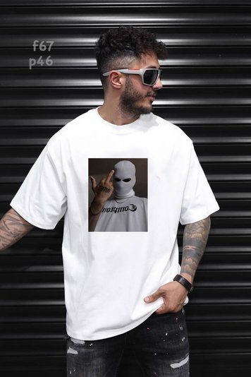 Футболка з принтом f67p46-XL фото