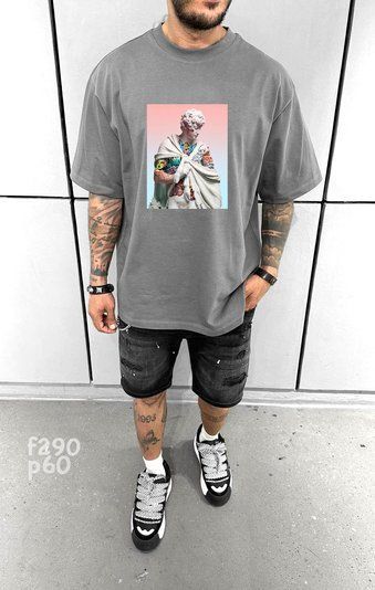 Футболка з принтом _f290p60-XL фото