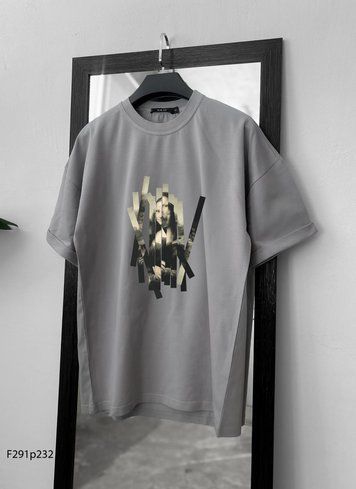 Футболка з принтом f291p232-XL фото