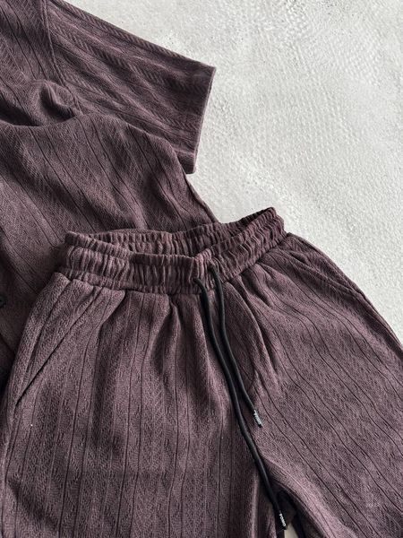 Літній комплект із сорочкою на ґудзиках та шортами чоловічий yrs12-xl фото