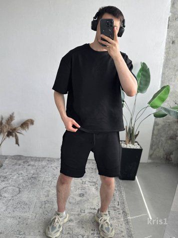 Костюм футболка шорти чоловічий оверсайз Krispy kris1-XL фото