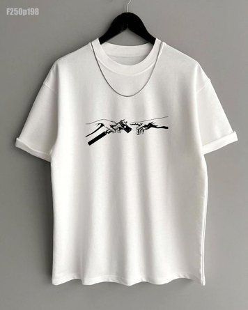 Футболка з принтом f250p198-XL фото