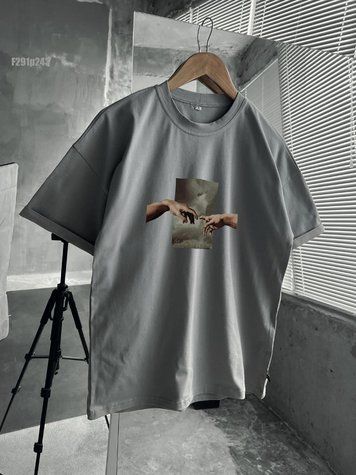 Футболка з принтом f291p243-XL фото