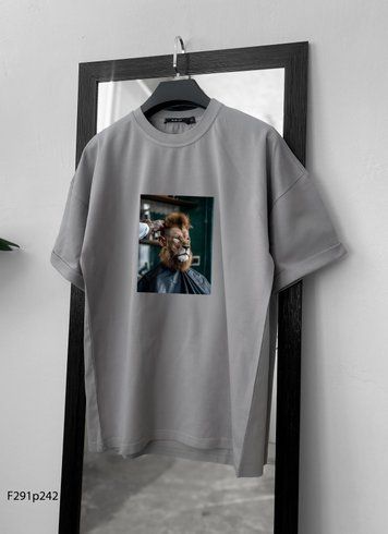 Футболка з принтом f291p242-XL фото
