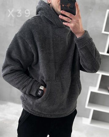 Плюшеве оверсайз худі Plyshka x39LXL фото