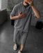 Комплект чоловічий літній сорочка шорти SET LINEN lsaf3-XL фото 1