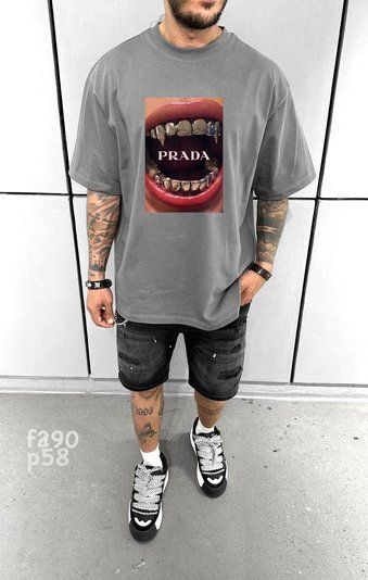 Футболка з принтом _f290p58-XL фото