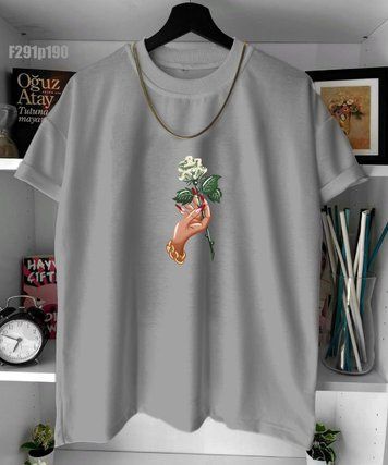 Футболка з принтом f291p190-XL фото