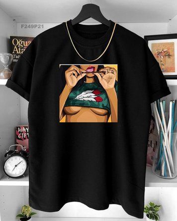 Футболка з принтом f249P21-XL фото