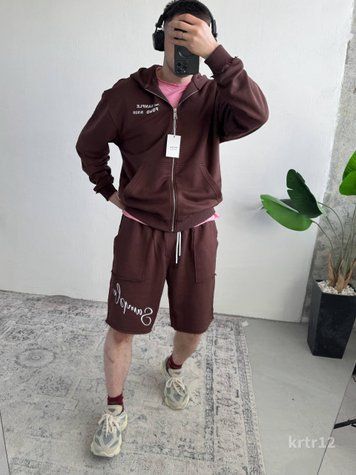 Костюм чоловічий оверсайз кофта шорти Karter krtr12-XL фото