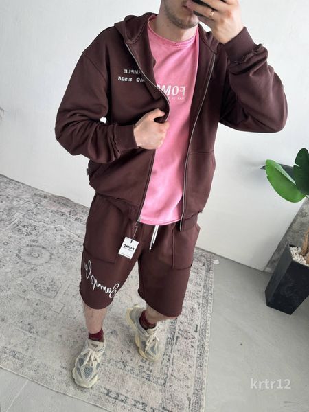 Костюм чоловічий оверсайз кофта шорти Karter krtr12-XL фото