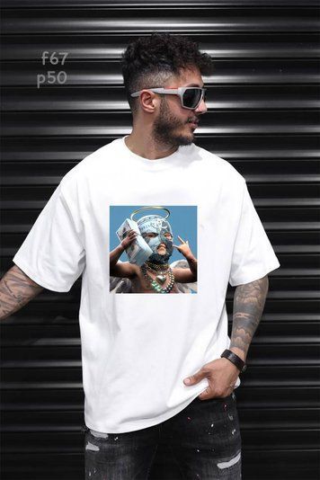 Футболка з принтом f67p50-XL фото
