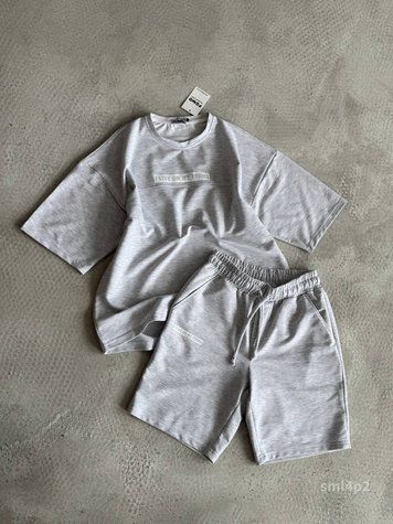 Костюм Футболка шорти чоловічий оверсайз SML sml4p2-xl фото