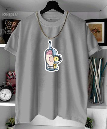 Футболка з принтом f291p177-XL фото