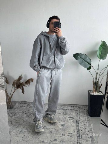 Костюм кофта на блискавці штани варений варка чоловічий BlSol blsol3-XL фото