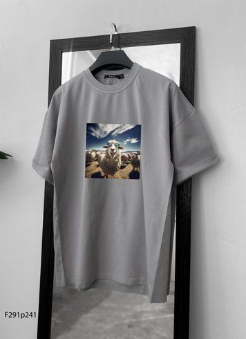 Футболка з принтом f291p241-XL фото