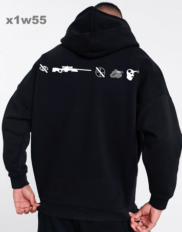 Худі з принтом Fomo x1w55-XL фото