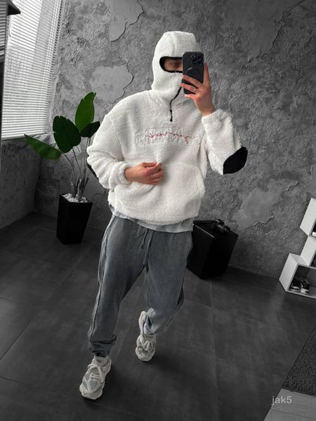 Плюшеве оверсайз Худі ESSENTIALS jak5-XL фото
