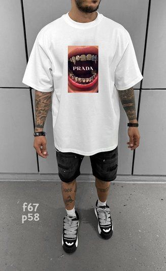 Футболка з принтом f67p58-XL фото