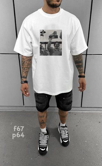Футболка з принтом f67p64-XL фото