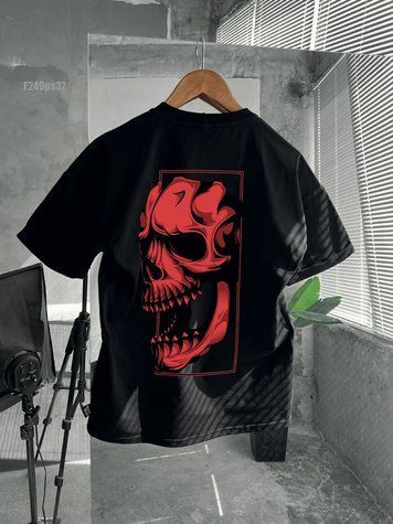 Футболка з принтом F249ps37-XL фото