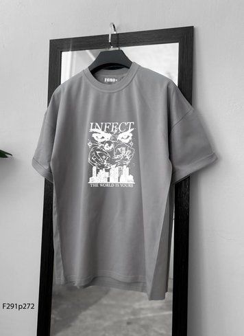 Футболка з принтом f291p272-XL фото