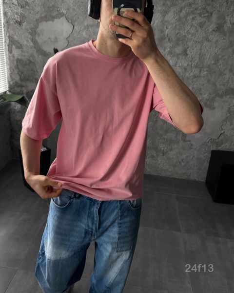 Футболка оверсайз чоловіча однотонна базова Smile 24f13-XL фото