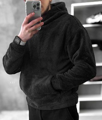 Плюшеве оверсайз худі Plyshka x31LXL фото