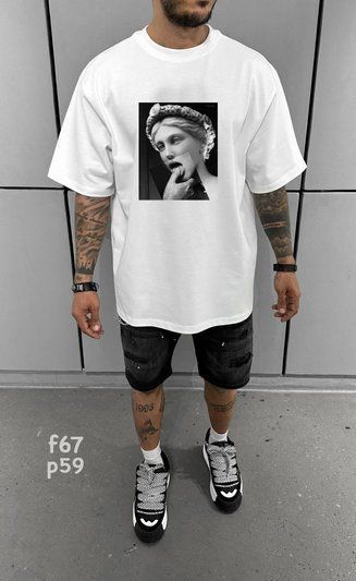 Футболка з принтом f67p59-XL фото