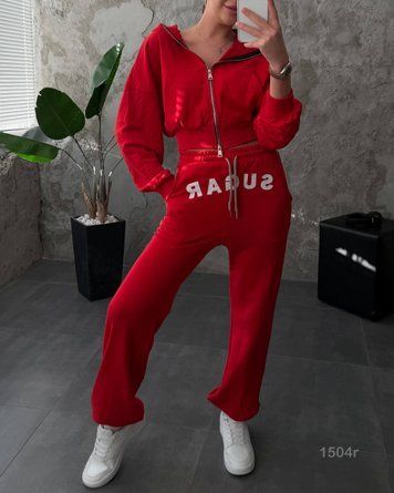 Жіночий костюм кофта на блискавці штани SUGAR _1504r-l фото