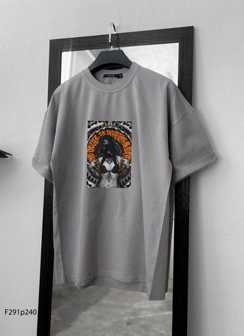 Футболка з принтом f291p240-XL фото