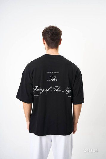 Футболка з принтом чоловіча оверсайз 24f1p4-XL фото