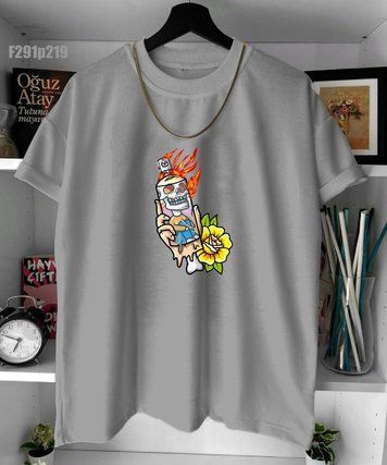 Футболка з принтом f291p219-XL фото