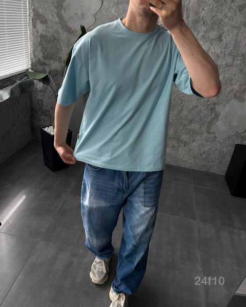 Футболка оверсайз чоловіча однотонна базова Smile 24f11-XL фото