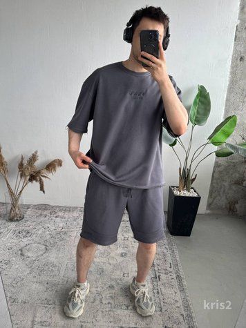 Костюм футболка шорти чоловічий оверсайз Krispy kris2-XL фото